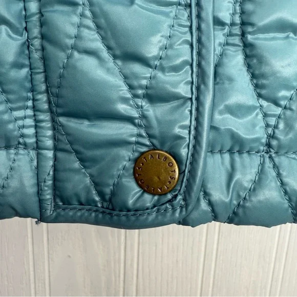 Talbots teal quilted vest size Large - Picture 3 of 8